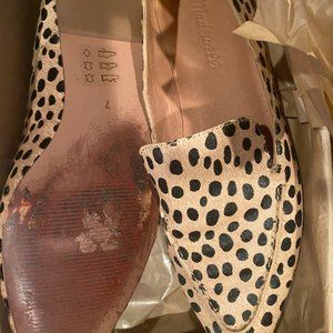 Madewell Frances Skimmer in Dotted Calf Hair size 7